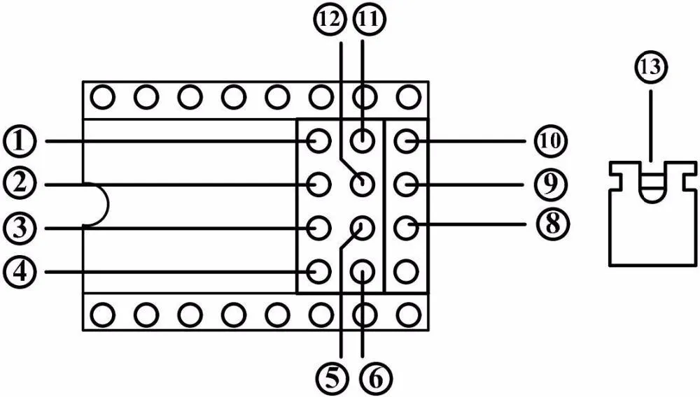 Numbered jumper-pin diagram for each RAMPS 1.6+ stepper-driver socket