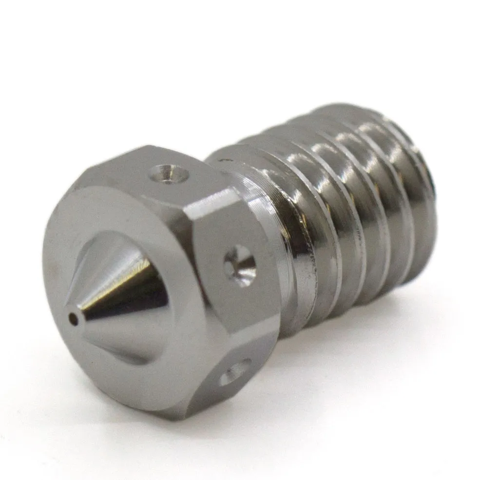 Boquilla V6 de cobre plateado de 0,4 mm para filamento de 1,75 mm