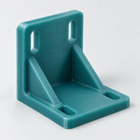 Ejemplo conceptual de un soporte funcional impreso en PETG.
